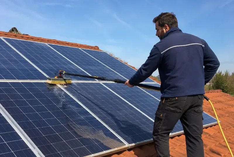 Nettoyage et entretien de panneaux solaires à Bertry